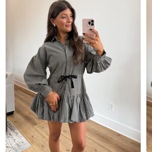 Stylish Black and White bubble dress